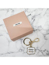 Logo Enamel Charms Metal Key Holder Gold - MIU MIU - BALAAN 3