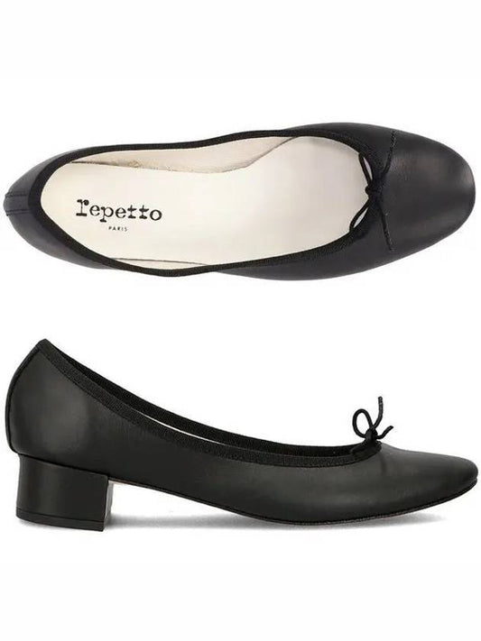 Women's Camille Middle Pumps Shoes Matte Black - REPETTO - BALAAN 2