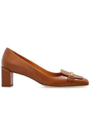 Tod’s Leather Heeled Shoes, Women's, Brown - TOD'S - BALAAN 1