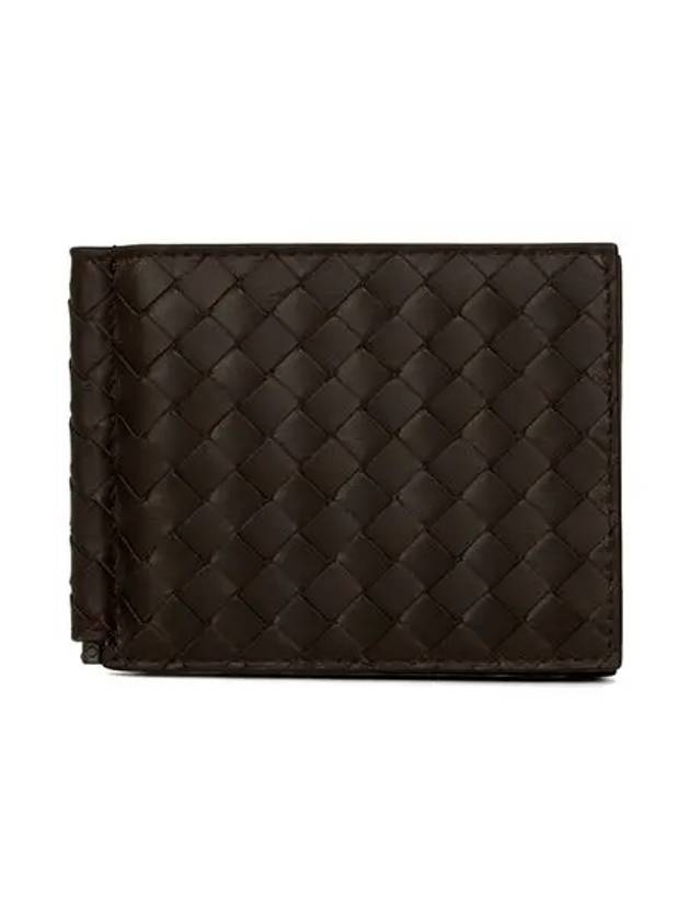 Intrecciato Money Clip Card Wallet Espresso - BOTTEGA VENETA - BALAAN 3