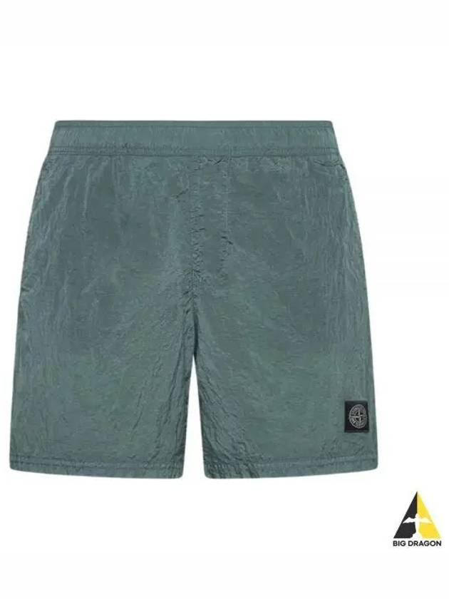 Nylon Metal Swimming Trunk Shorts Green - STONE ISLAND - BALAAN 2