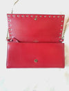 Daol Beomeo Branch Rockstud WOC Chain Wallet Red B - VALENTINO - BALAAN 4