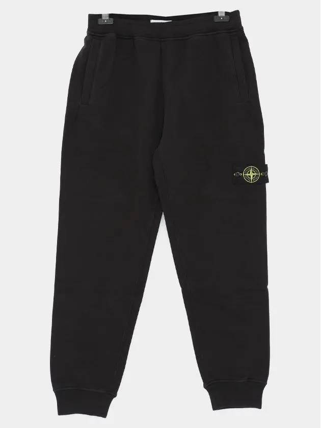 Signature Wappen Patch Cotton Exhaust Pants Black - STONE ISLAND - BALAAN 2