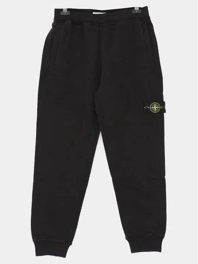 Signature Wappen Patch Cotton Baggy Pants Black - STONE ISLAND - BALAAN 2