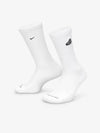 Everyday Plus Uptempo Patch Crew Socks White Black HJ0916 100 - NIKE - BALAAN 1