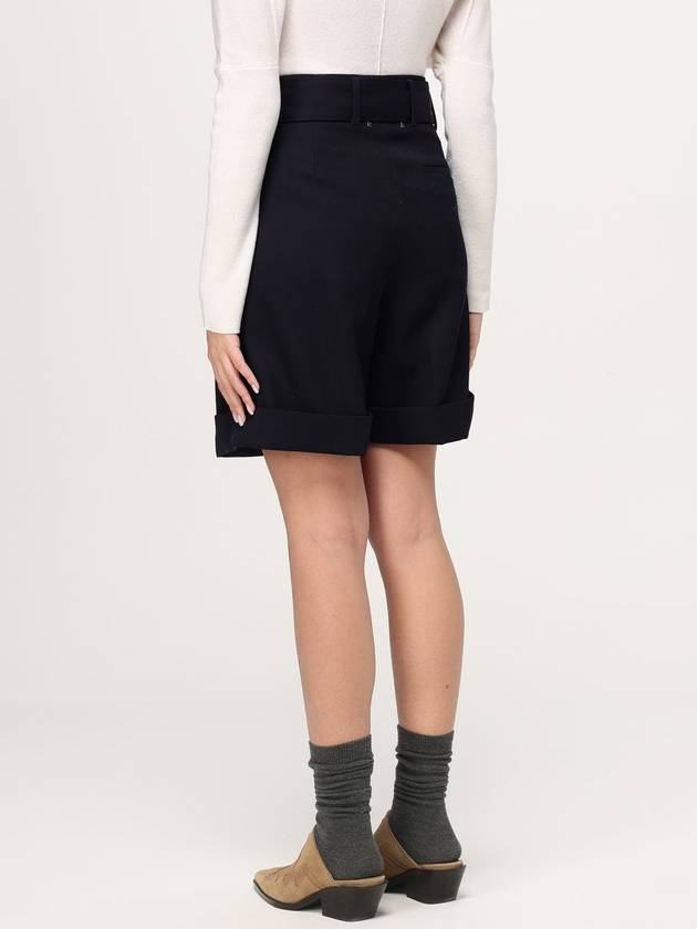 Belted Wool Gabardine Shorts Black - GOLDEN GOOSE - BALAAN 3