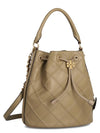 Flaming Large Soft Bucket Bag Beige - TORY BURCH - BALAAN.