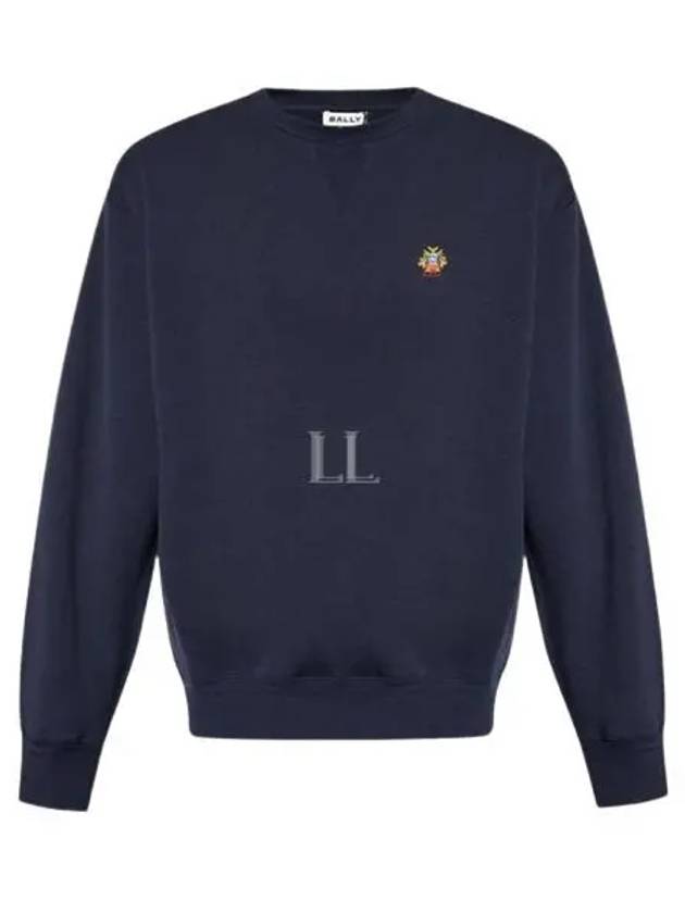 Embroidered Logo Sweatshirt Navy - BALLY - BALAAN 2