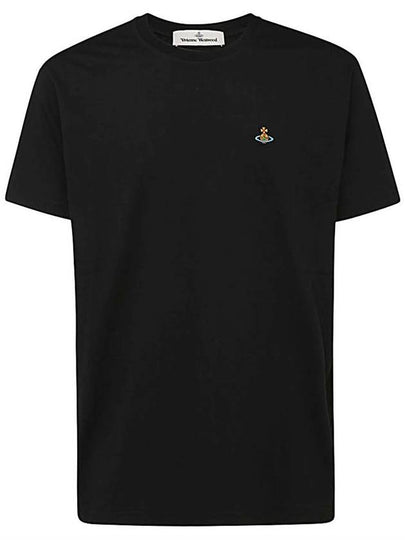 ORB Logo Cotton Short Sleeve T-Shirt Black - VIVIENNE WESTWOOD - BALAAN 2