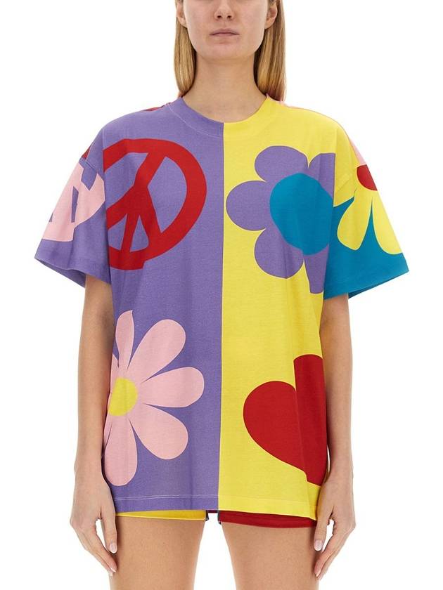 short sleeve t-shirt 07043262 1888 MULTICOLOUR - MOSCHINO - BALAAN 2