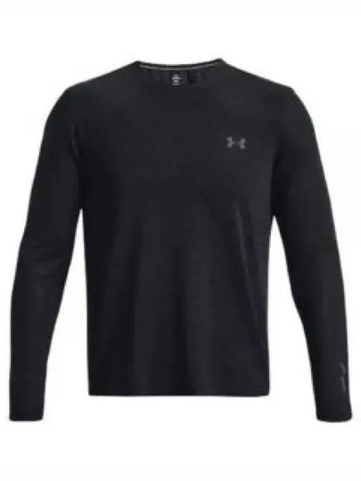 Men's UA Seamless Stride Long Sleeve T Shirt Black - UNDER ARMOUR - BALAAN 2