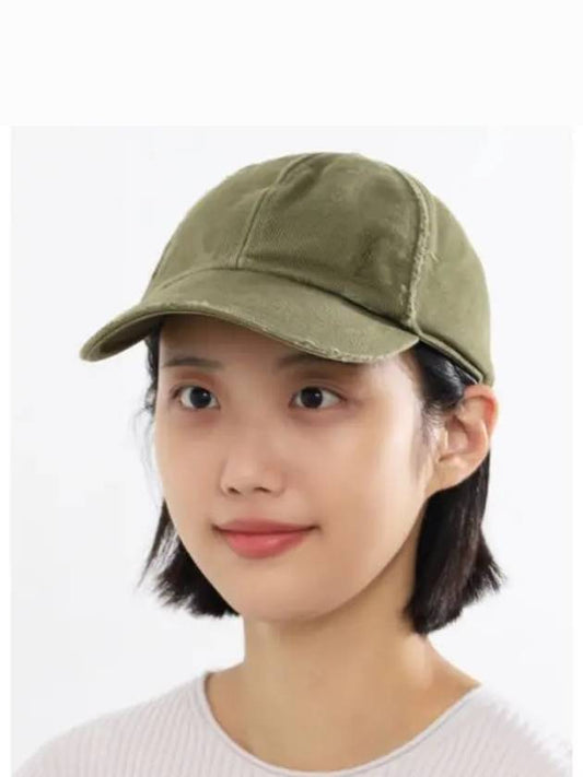 Cassandre Cotton Ball Cap Olive - SAINT LAURENT - BALAAN 2