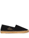 Women's Monogram Espadrilles Black - SAINT LAURENT - BALAAN 2