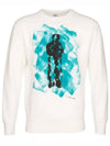 Graphic Print Sweatshirt White - CP COMPANY - BALAAN 7