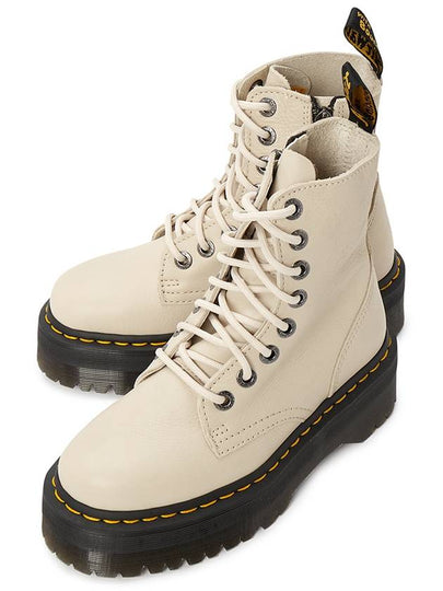 Jadon III Pisa Leather Platform Combat Boots Parchment Beige - DR. MARTENS - BALAAN 2