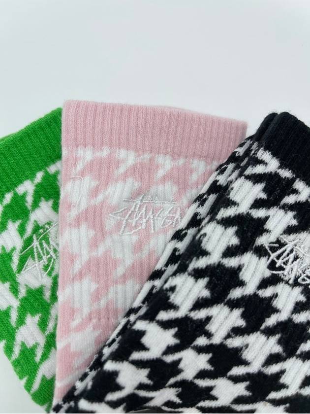 AU Australia Houndstooth Check Socks ST7235017 Multi WOMENS ONE SIZE - STUSSY - BALAAN 4