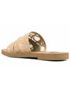 Women's Lace Strap Woody Slippers Brown - CHLOE - BALAAN 4