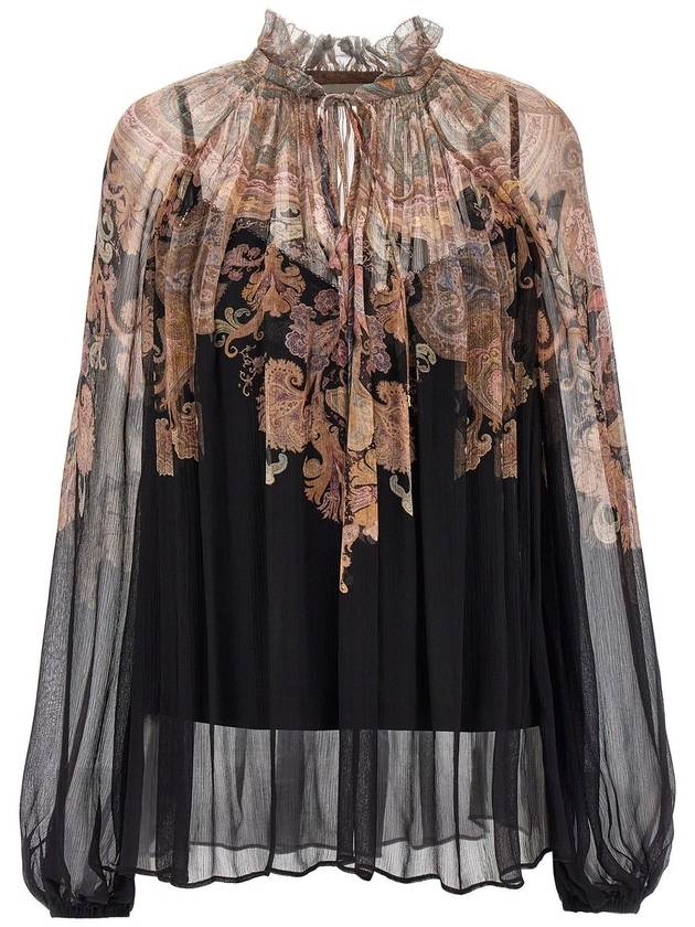 Zimmermann Black Paisley Viscose Top - ZIMMERMANN - BALAAN 1