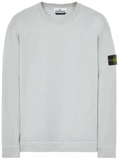 Men's Wappen Patch Crew Neck Sweatshirt Light Grey - STONE ISLAND - BALAAN 2