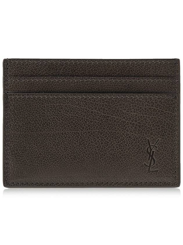 Cassandra Shadow Card Wallet Dark Anthracite - SAINT LAURENT - BALAAN 2