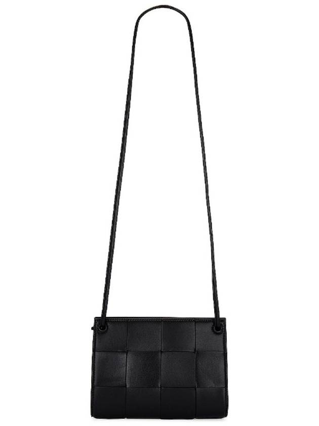 Intrecciato Cassette Mini Cross Bag Black - BOTTEGA VENETA - BALAAN 6