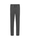 Micro Houndstooth Wool Track Pants Grey - DIOR - BALAAN 1