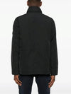 Polyester Micro Twill Zip Up Jacket Black - STONE ISLAND - BALAAN 4