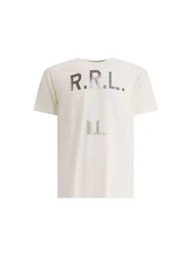 RRL Logo Jersey Short Sleeve T-Shirt White - POLO RALPH LAUREN - BALAAN 2