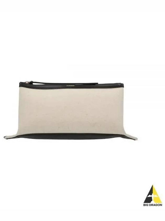 Empire Medium Square Cotton Shoulder Bag Ivory - JIL SANDER - BALAAN 2