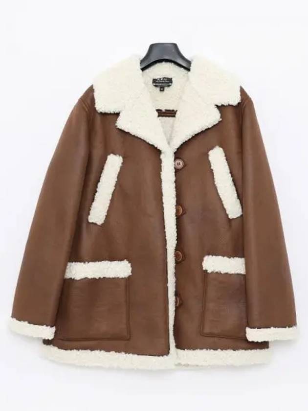 Clara Shearling Coat Brown - A.P.C. - BALAAN 2