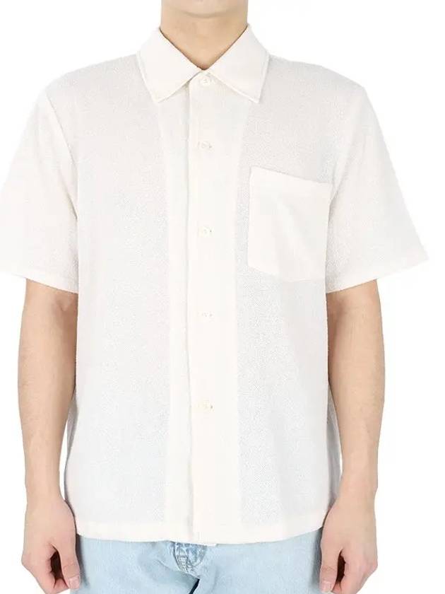 Box Boucle Pocket Short Sleeve Shirt White - OUR LEGACY - BALAAN 3