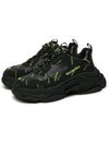 All Over Triple S Low Top Sneakers Black - BALENCIAGA - BALAAN.