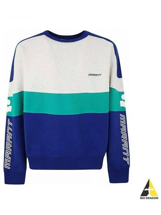 Kivin Logo Crew Neck Sweatshirt Blue - ISABEL MARANT - BALAAN 2