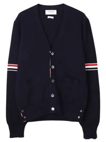 RWB arm banding Milano stitch cardigan men - THOM BROWNE - BALAAN 1