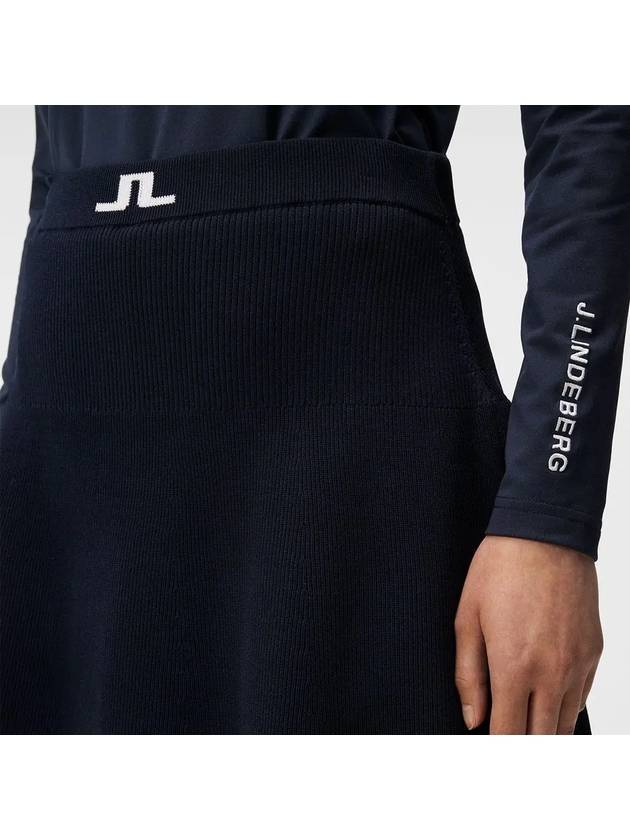 FRIDA Women s Golf Knit Skirt Navy GWSD09392 - J.LINDEBERG - BALAAN 4