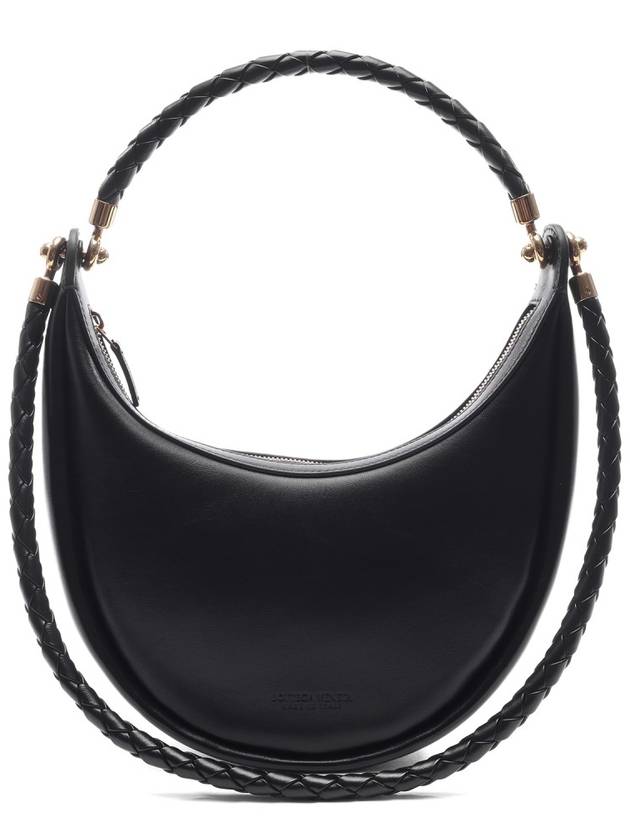 Black Double Weaving Strap Hula Hoop Shoulder Bag 794902 V3IW1 1019 - BOTTEGA VENETA - BALAAN 3