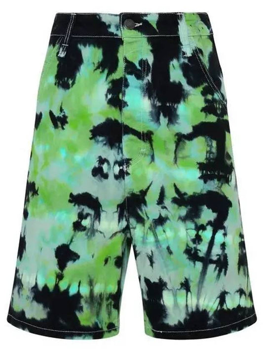 Men's Tie Dye Shorts Green - AMI - BALAAN 2