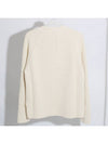 Logo Patch Knit Top Ivory - AMI - BALAAN 3