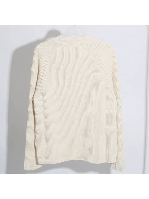 Logo Patch Knit Top Ivory - AMI - BALAAN 3