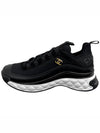 Mixed Fibers Velvet Calfskin Low Top Sneakers Black - CHANEL - BALAAN 2