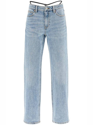 straight jeans with integrated thong - ALEXANDER WANG - BALAAN 1