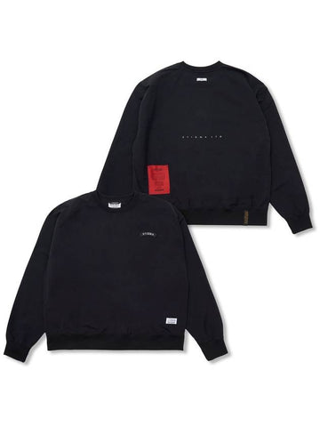 Wind Breaker Oversized Crewneck Black - STIGMA - BALAAN 1