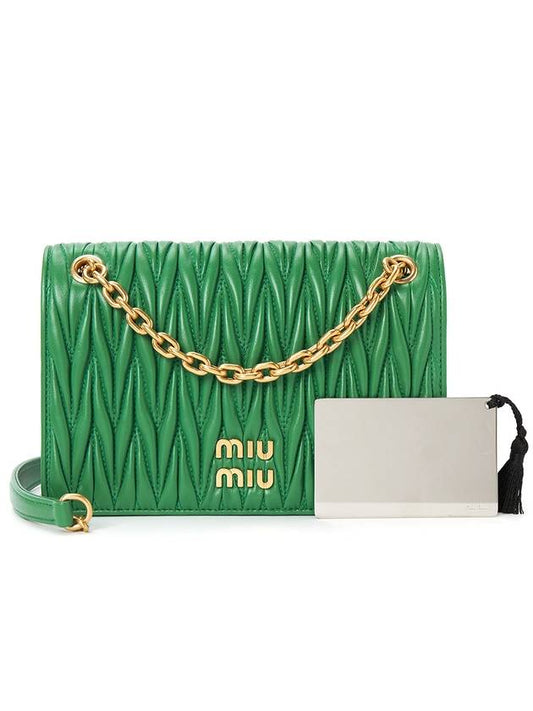 Materasse Nappa Leather Mini Bag Mango - MIU MIU - BALAAN 1