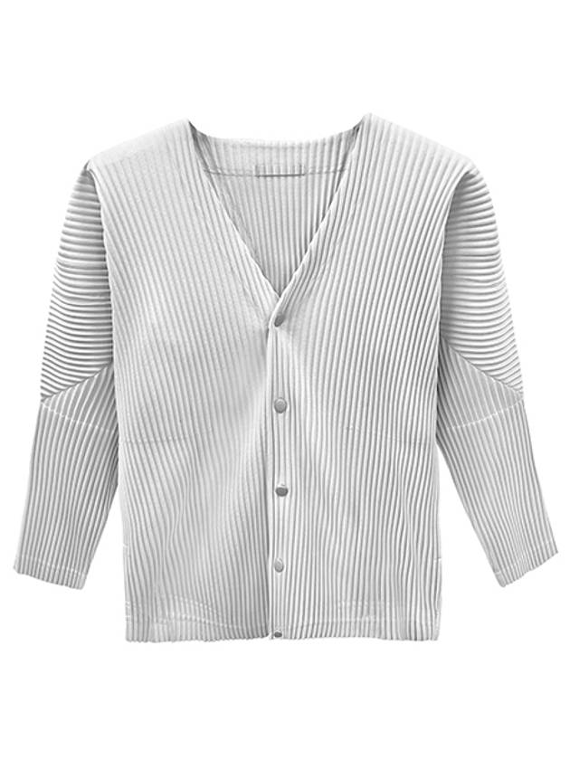 Pleats Cardigan Light Grey - ISSEY MIYAKE - BALAAN 2