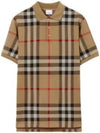 Vintage Check Jacquard Cotton Polo Shirt Archive Beige - BURBERRY - BALAAN 2