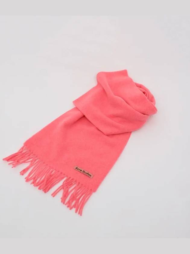 Wool Fringe Muffler Pink - ACNE STUDIOS - BALAAN 4