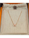 Mini PopAche Necklace Baby Pink Pendant Rose Gold Chain Necklace H147992F Rose Dragee - HERMES - BALAAN 2