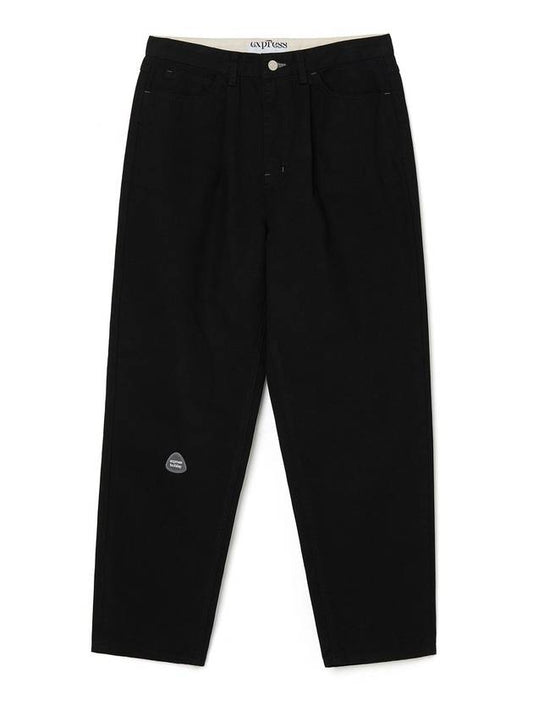 One tuck twill cotton pantsblack - EXPRESSHOLIDAY - BALAAN 2