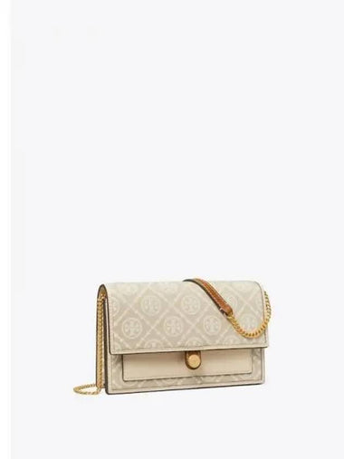 Monogram WOC Chain Wallet Mini Shoulder Bag Ivory Domestic Product GM0024022265731 - TORY BURCH - BALAAN 1