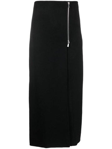 P.A.R.O.S.H. Side-Zip Wool Maxi Skirt - P.A.R.O.S.H. - BALAAN 1